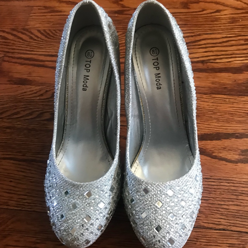 Silver heels